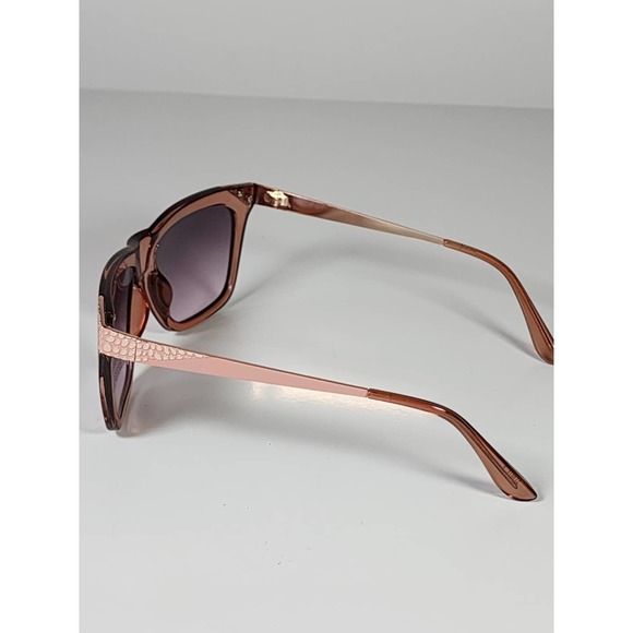 Foster Grant Full Classic Rose Gold / Pink 3D Snake Deco Sunglasses 52333FGX616 - Picture 4 of 11